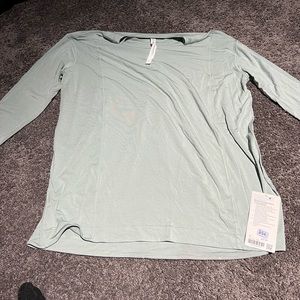 Modal Pleated Back Long Sleeve